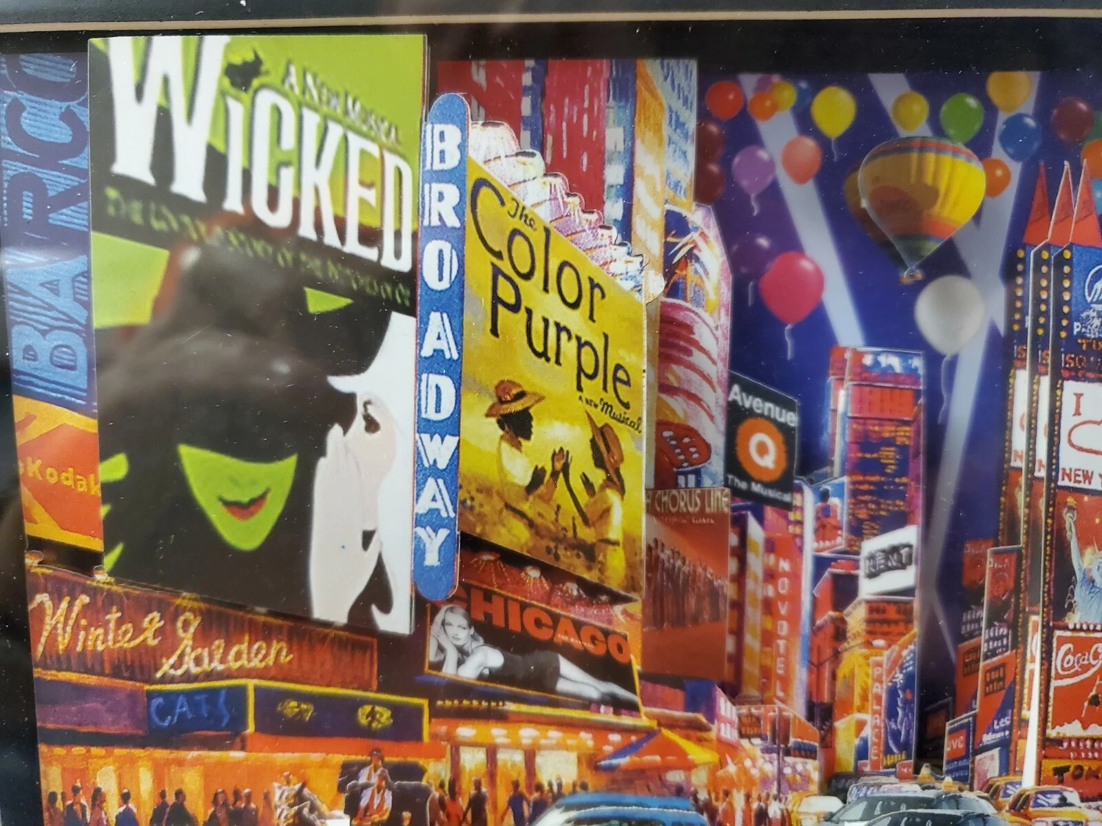 Broadway Theatre district Pop-UP Art 3D Art piece framed. - Image 3