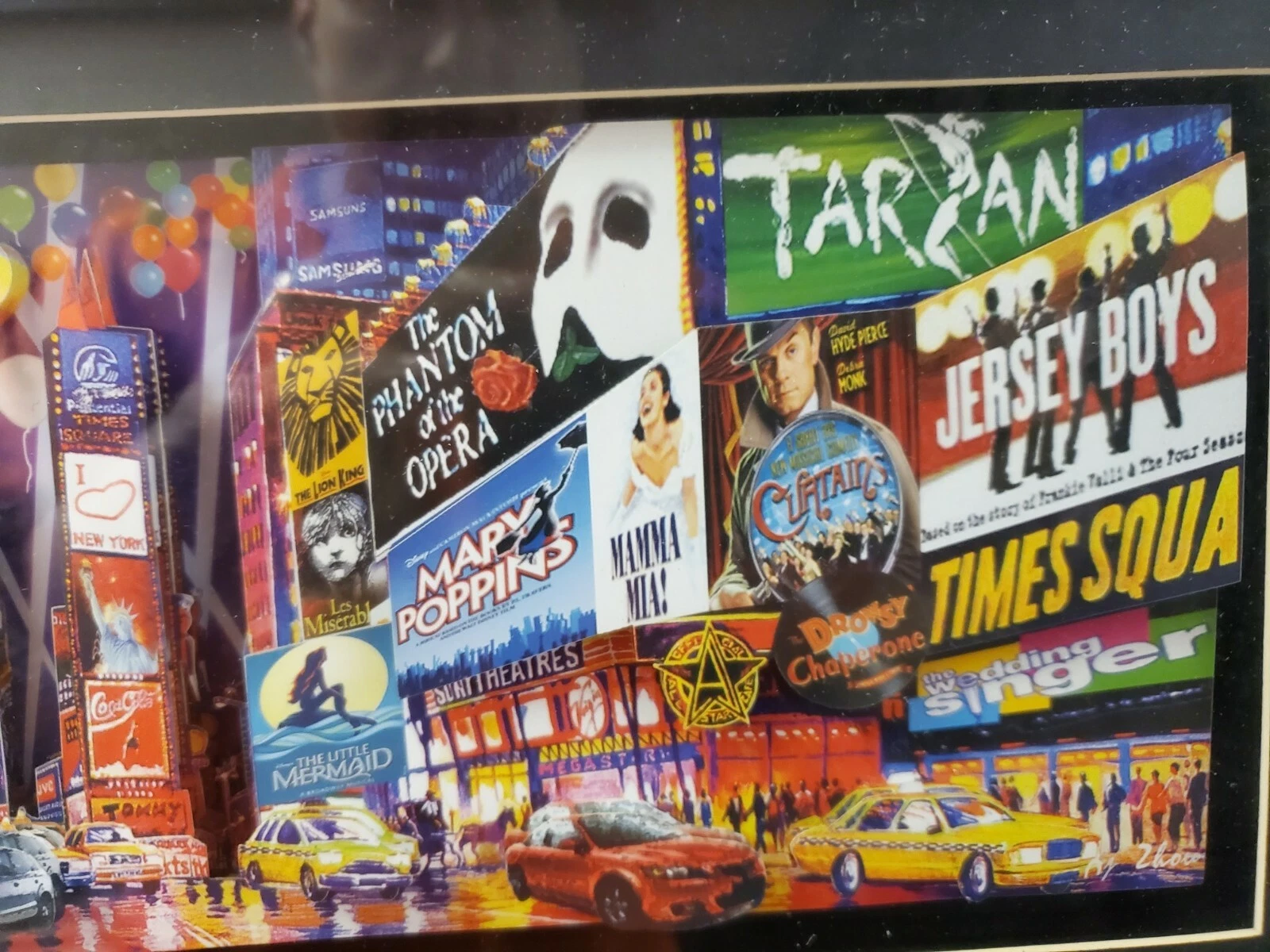 Broadway Theatre district Pop-UP Art 3D Art piece framed. - Image 4