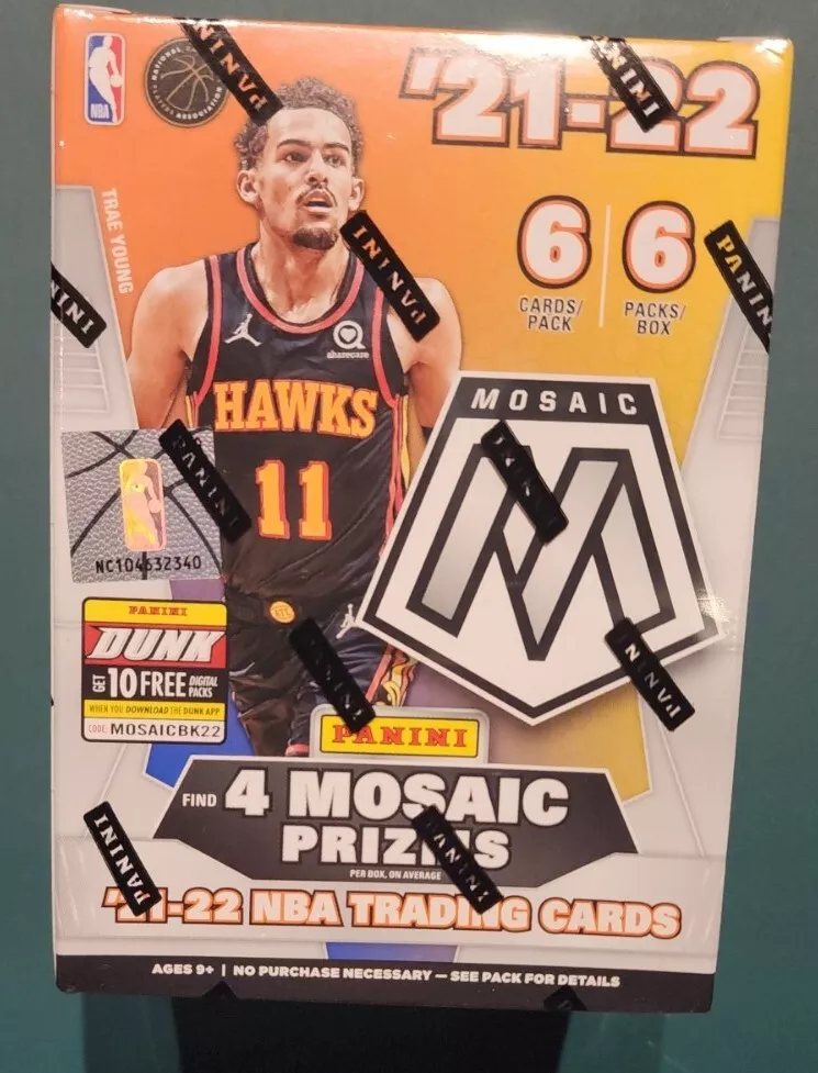 NEW 2021-22 Panini Mosaic NBA Basketball Trading Cards Blaster Box - Sealed