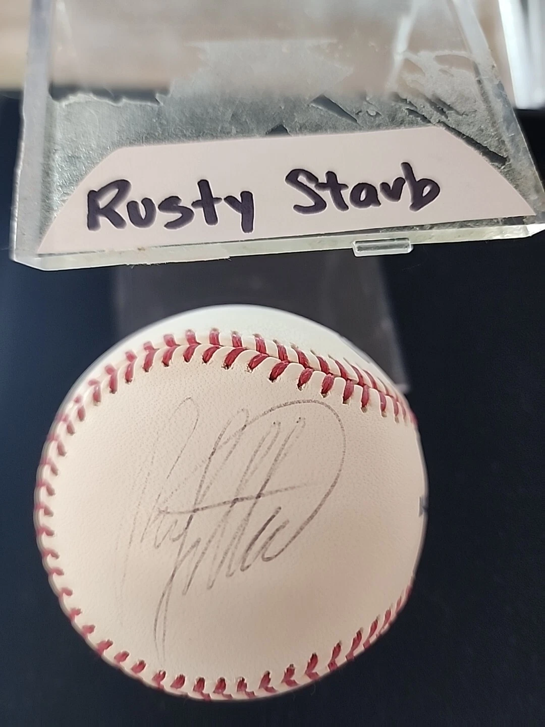 Rusty Staub Signed Autographed Official ML Baseball TRISTAR - NY Mets Astros