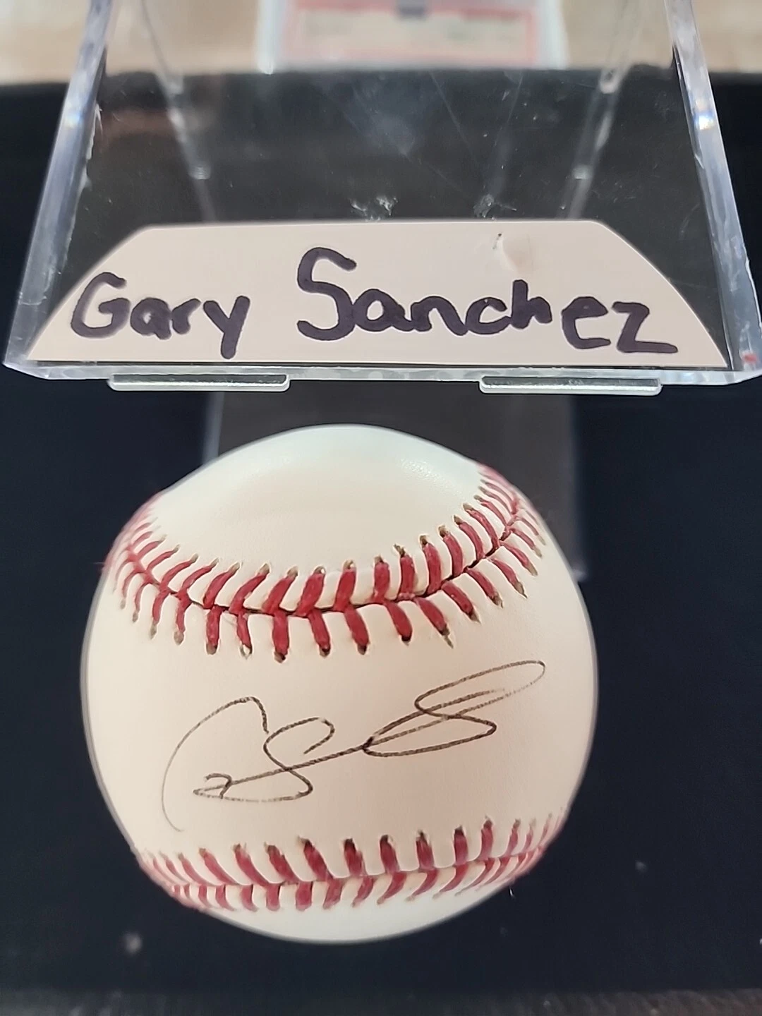 Gary Sanchez Signed OML Baseball w/MLB JSA cert. Snow White