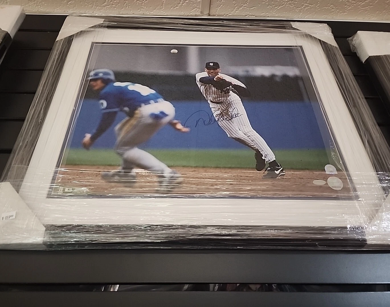 Derek Jeter Signed 16x20 Framed Photo NY Yankees Autograph Steiner COA HOF - Image 2