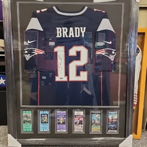 TOM BRADY AUTO SIGNED PATRIOTS' THROWBACK Jersey