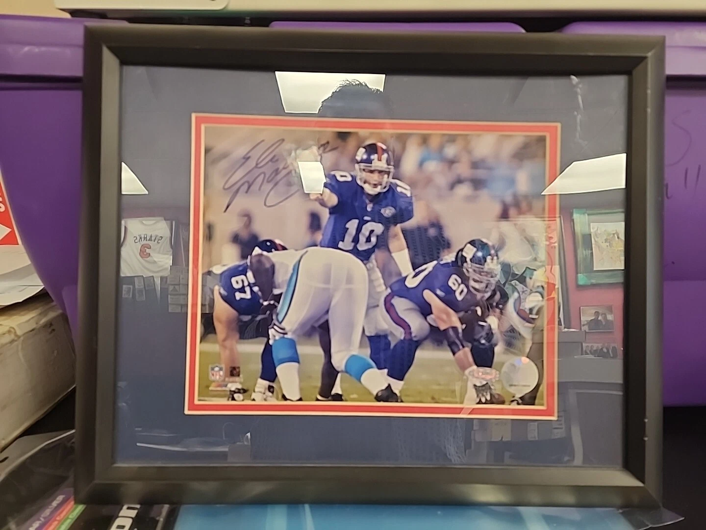 Eli Manning Signed Auto Autograph Framed 8x10 Photo STEINER COA.