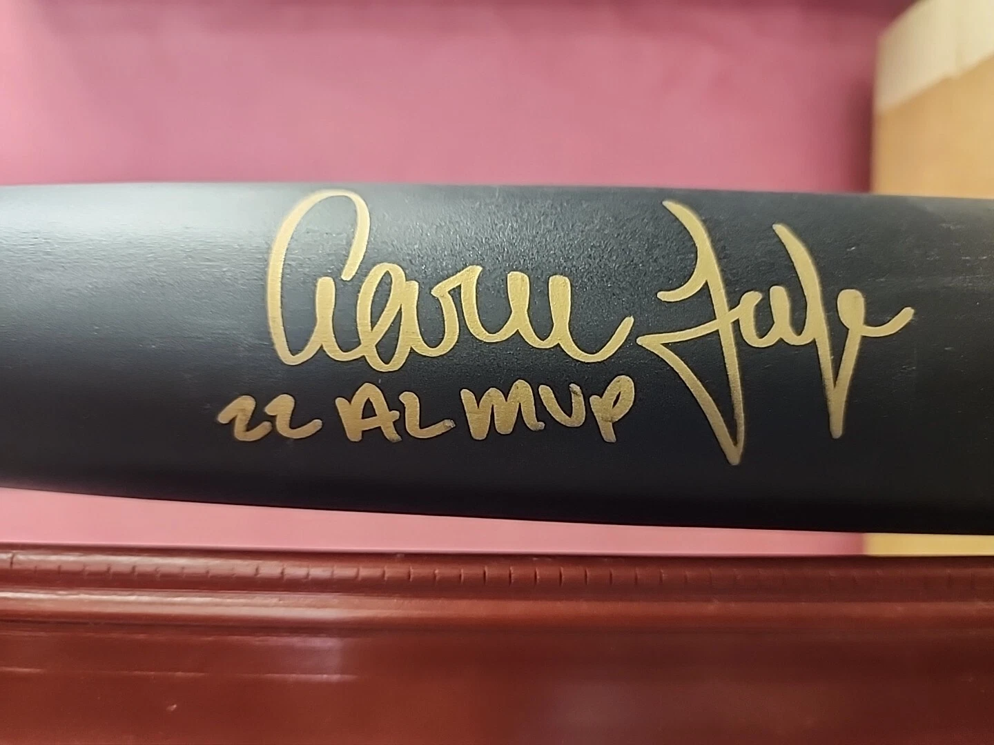 Aaron Judge Yankees Signed Chandler Game Model Bat with "22 AL MVP" Insc - Image 2
