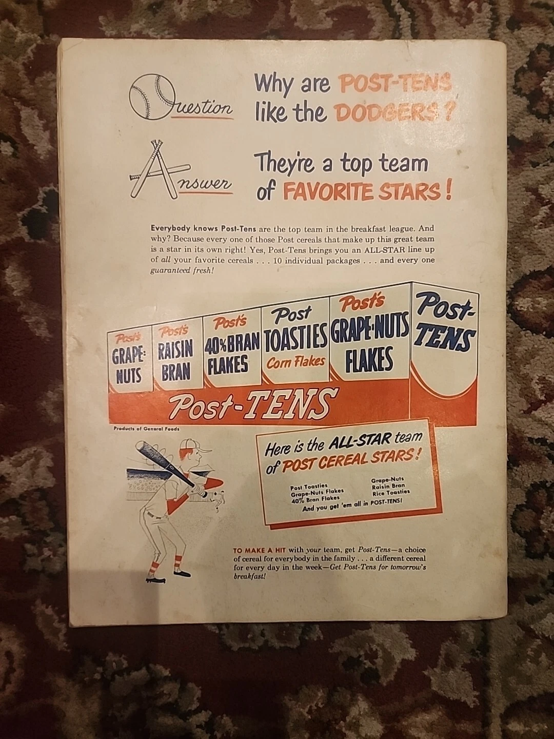 1950 Brooklyn Dodger Yearbook Program Jackie Robinson & Chuck Conners Rifleman