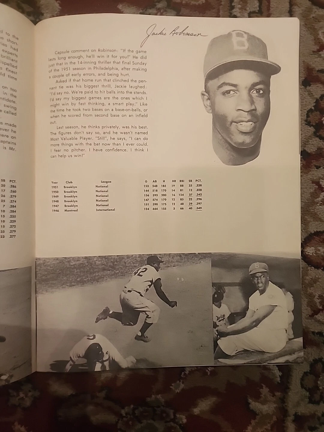 Vintage 1952 Brooklyn Dodgers Yearbook--Extremely Hi grade!! - Image 5