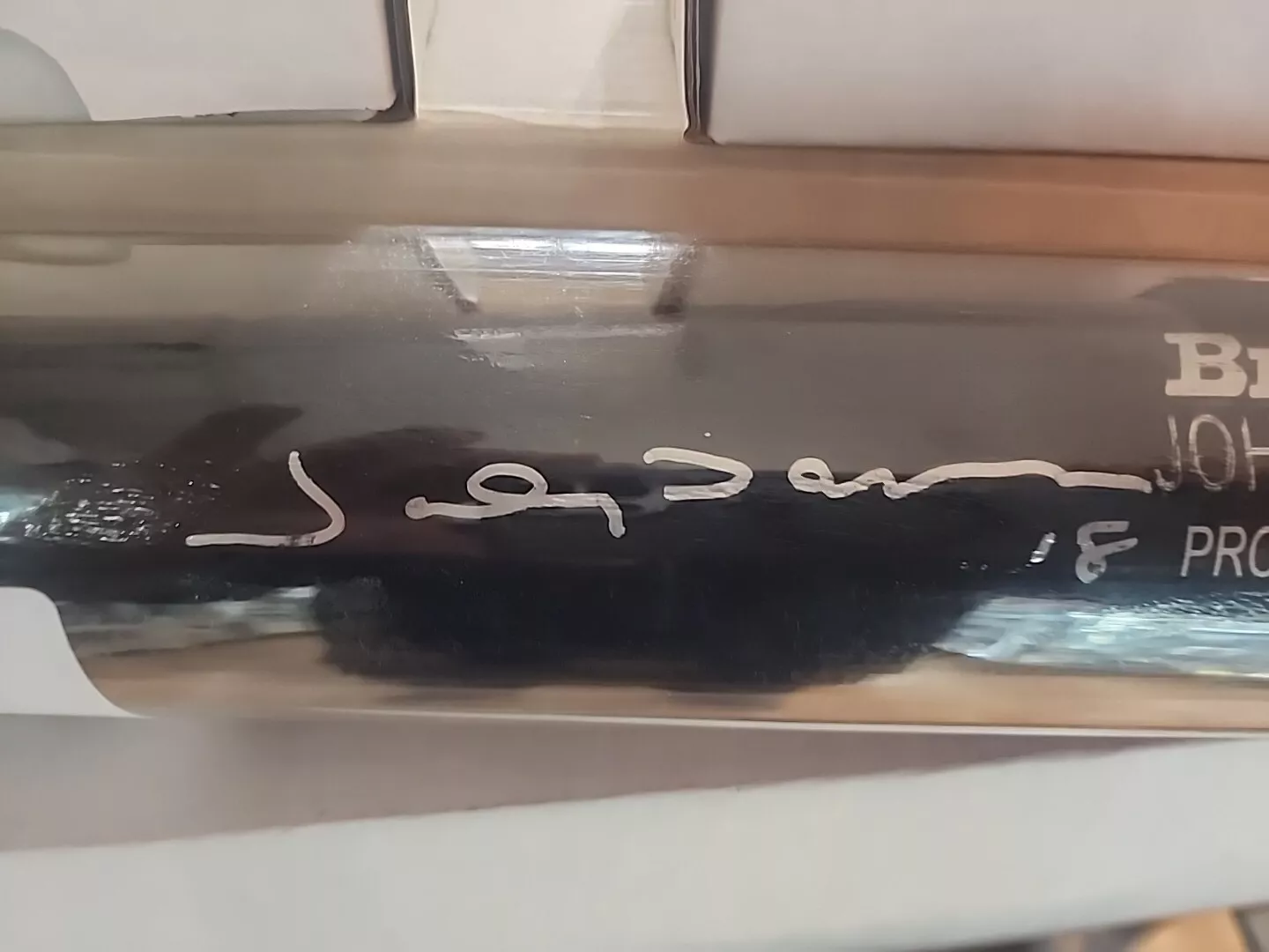 JOHNNY DAMON Autograph Bat Rawlings New York Yankees w/ Inscription JSA #JD-B1 - Image 2
