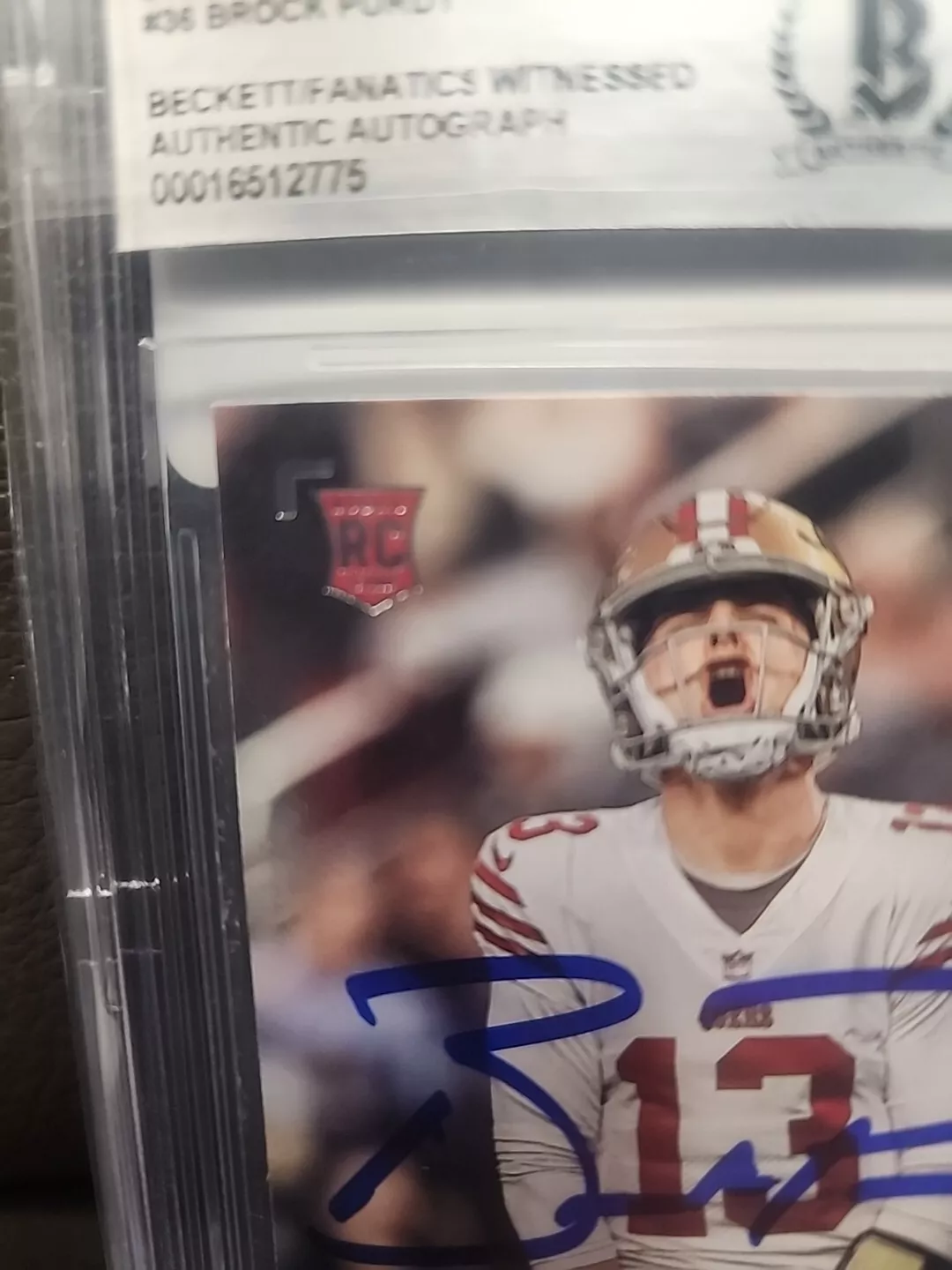 Brock Purdy 49ers Signed 2022 Panini Photogenic Pink#PH-36 BAS Rookie Card - Image 2