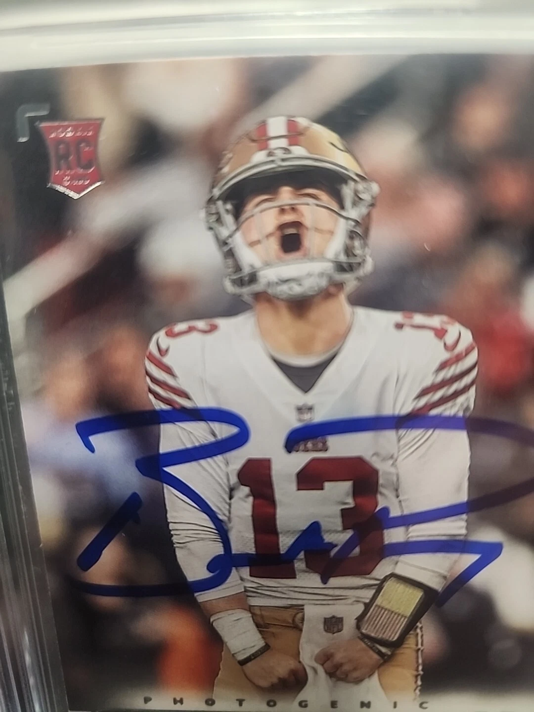 Brock Purdy 49ers Signed 2022 Panini Photogenic Pink#PH-36 BAS Rookie Card - Image 3
