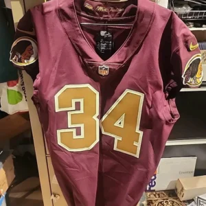 washington redskins game used/worn retro uniform Bryron Marshall 2018 Season.