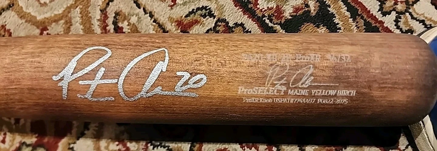 RARE Game Used Pete Alonso Signed Dove Tail Bat NY Mets 2023 Season. - Image 4