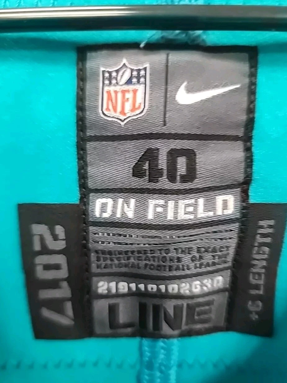 MIAMI DOLPHINS 2018 GAME USED NIKE JERSEY #1 CODY PARKER SIZE 40 - Image 3