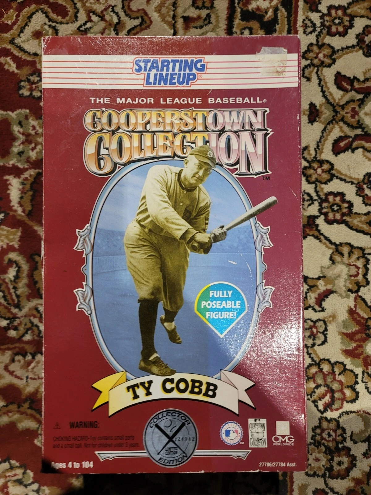 TY COBB 12 inch Cooperstown Collection 1997 Starting Lineup Action Figure - Image 6