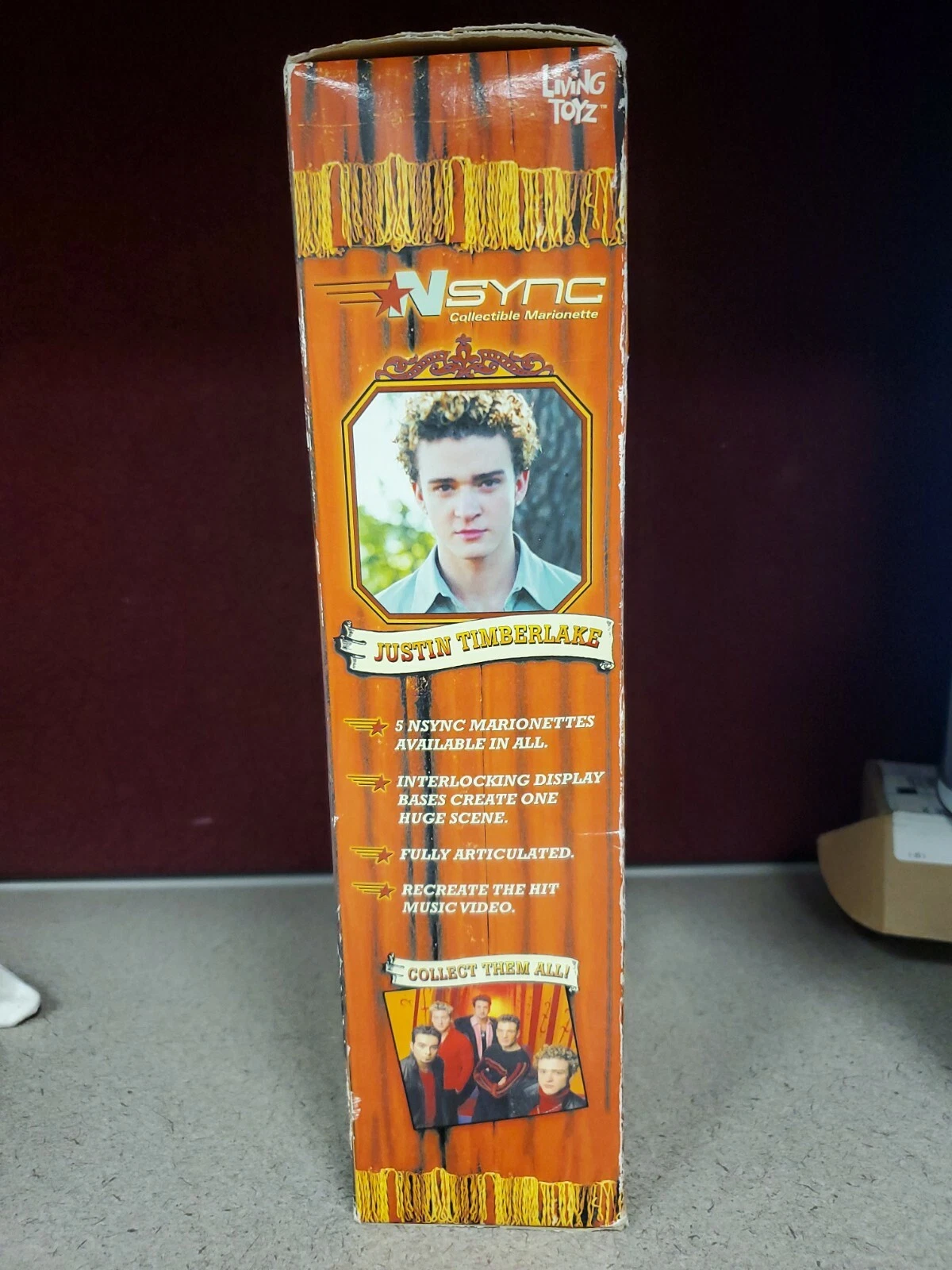 Justin Timberlake NSYNC Collectible Marionette Doll Figure - NIB - Image 2