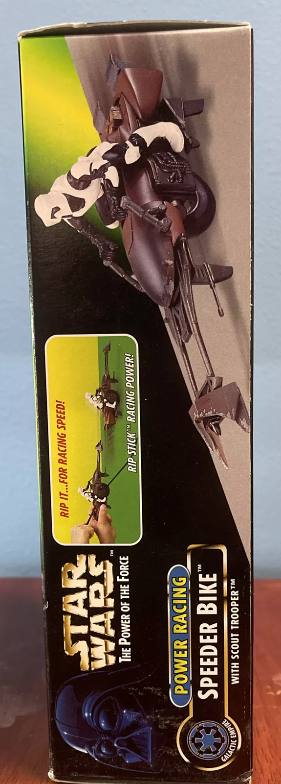 Star Wars Power of the Force Power Racing Speeder Bike w/ Scout Trooper NIB - Image 4
