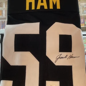 Jack Ham HOF Autographed/Inscribed Custom Football Jersey Steelers JSA