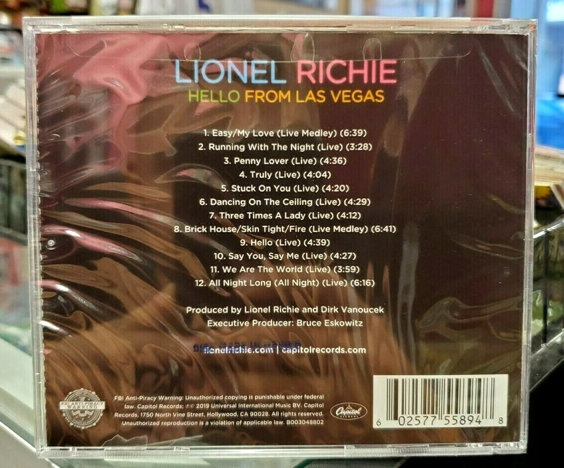 LIONEL RICHIE - Hello From Las Vegas (Brand New CD) - Image 2