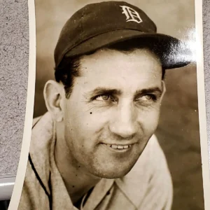 Charlie Gehringer - Vintage Type 1 Wire Press Photo - Detroit Tigers HOF *RARE