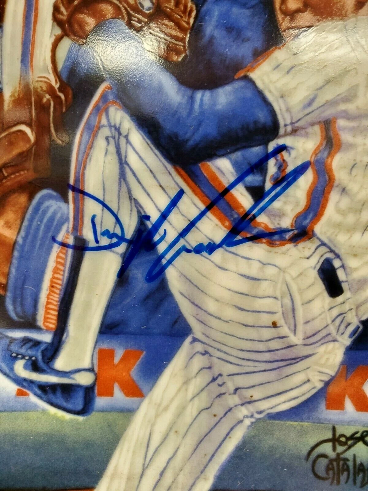 Dwight "Doc" Gooden Hand Signed 10" Rare Dr.K Collector's Plate #1148/3000 - Image 2