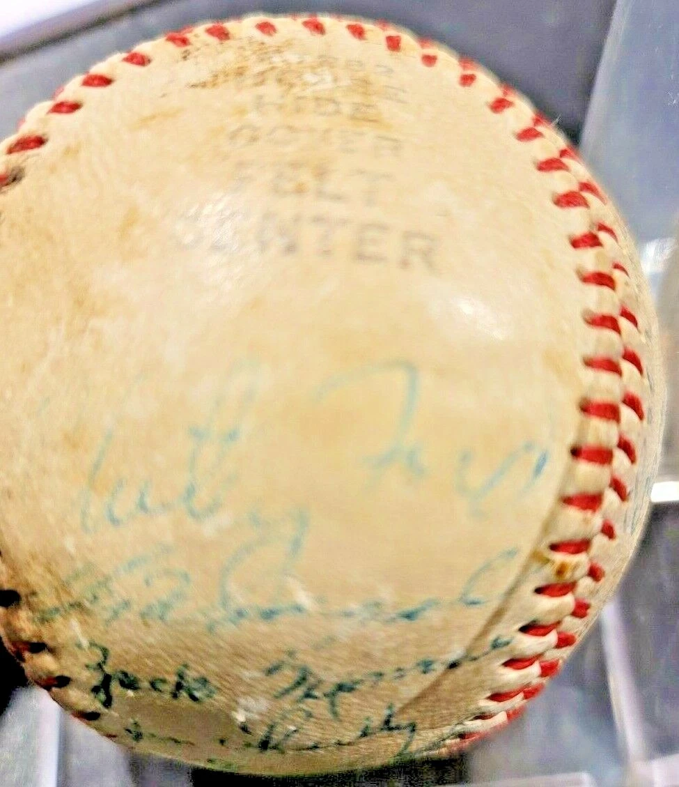 1956 NEW YORK YANKS WORLD SERIES CHAMPS signed Ted Williams ball,JSA - Image 3