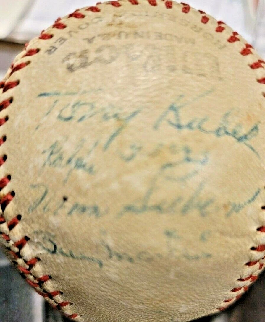 1956 NEW YORK YANKS WORLD SERIES CHAMPS signed Ted Williams ball,JSA - Image 5