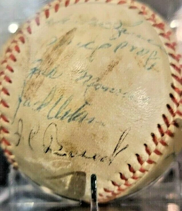 1956 NEW YORK YANKS WORLD SERIES CHAMPS signed Ted Williams ball,JSA - Image 7