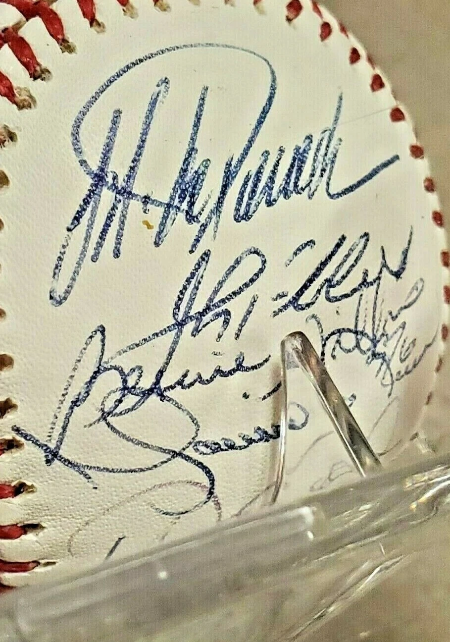 2005 New York Yankees Team Signed Baseball ~ Jeter, Rivera, Arod, Torre COA JSA - Image 4
