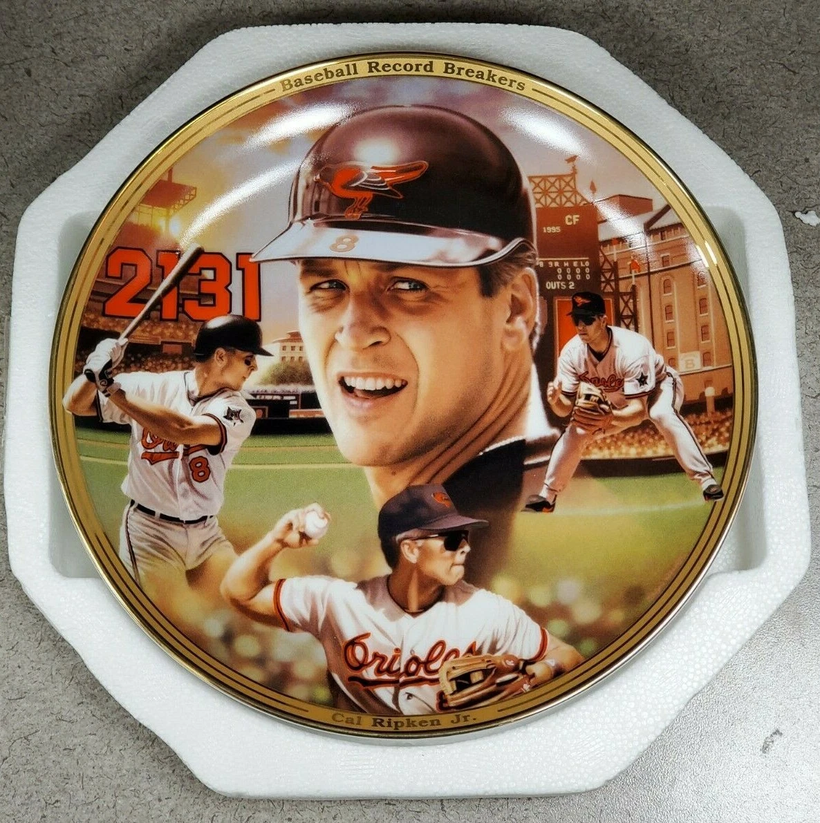 Cal Ripken Jr. Baseball Record Breakers ~ Bradford Exchange Plate