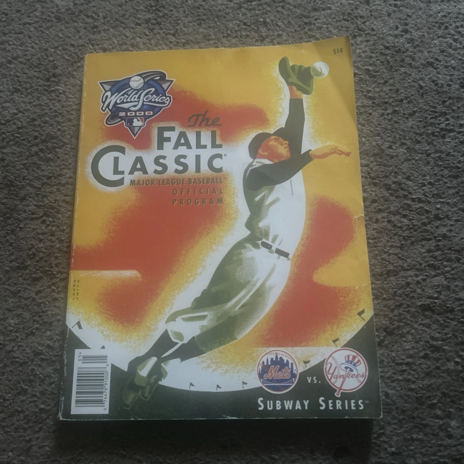 2000 MLB World Series Official Program Fall Classic Mets Yankees Subway Series*