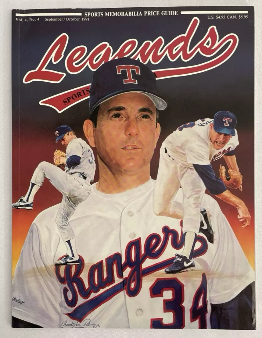 Legends Sports Memorabilia Magazine Nolan Ryan Vol.4 No.4 Sept/October 1991