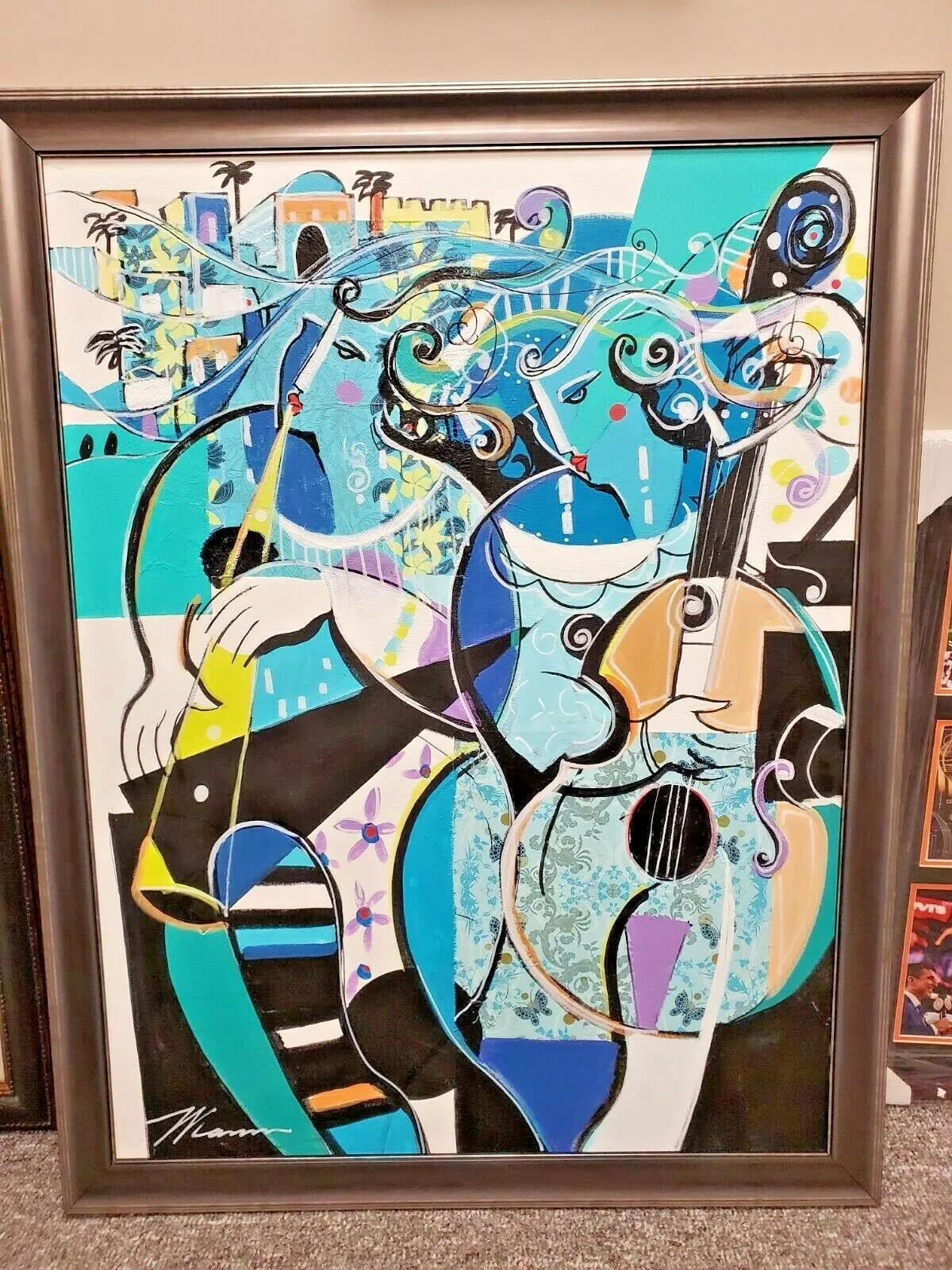 Isaac Maimon Original Acrylic on Canvas