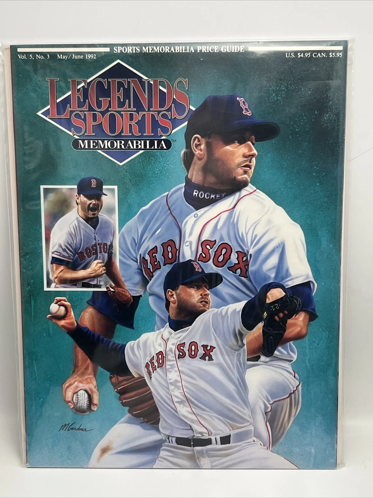 LEGENDS SPORTS MEMORABILIA magazine Roger Clemens 1992 Barkley :emieux Graf