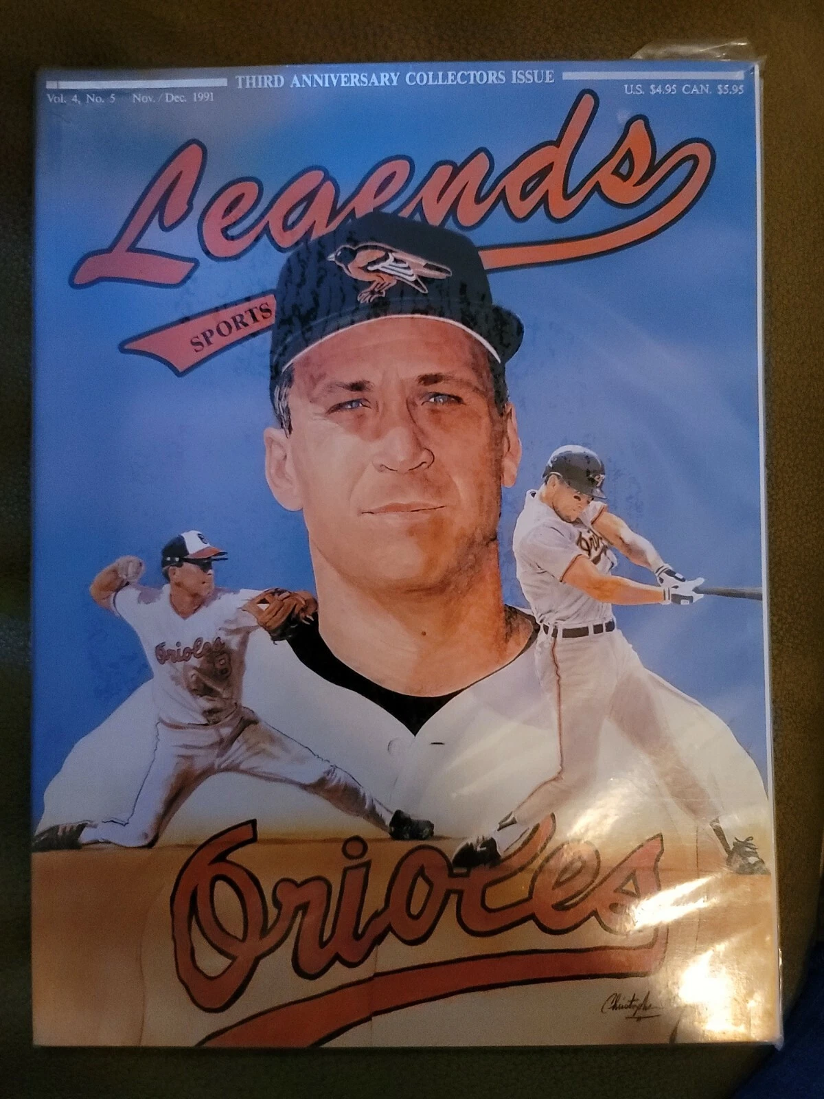 Vintage 1991 Cal Ripken and Ken Griffey Legends Collectors Magazine Vol 4 No 5