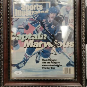 Mark Messier HOF. NY Rangers  Autographed Signed Framed SI 4-13-94 - JSA COA