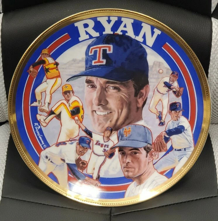 1993 Sports Impressions Nolan Ryan Farewell Collectors Plate By Robert Tanenbaum