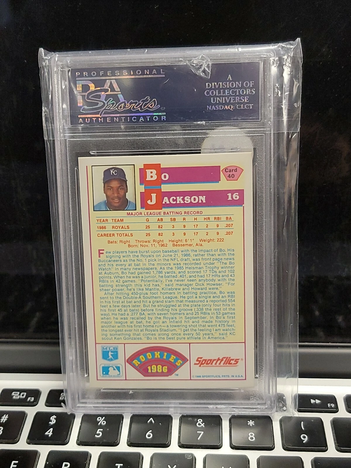 Bo Jackson *5 card Lot* Gem MT 10 Graded Cards! PSA - GMA *BUNDLE* - Image 8