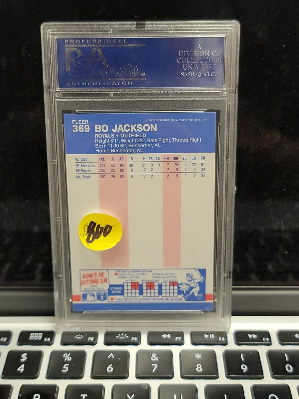 Bo Jackson *5 card Lot* Gem MT 10 Graded Cards! PSA - GMA *BUNDLE* - Image 10