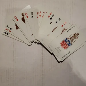 1963 STANCRAFT NFL HOF PLAYING CARDS RED SET OF 54 Cards Ex Condition