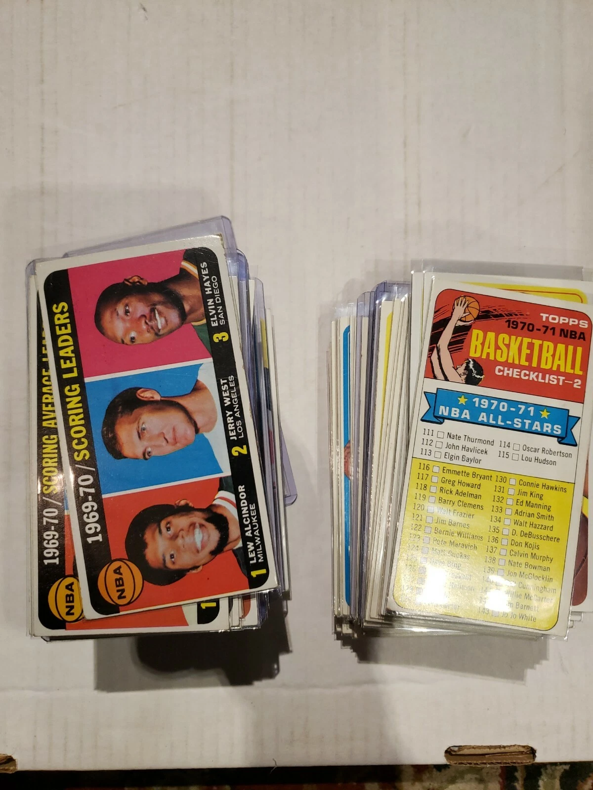 1970-71 Topps Basketball Complete Set Ex, Wilt Chamberlain, Lew Alcindor.