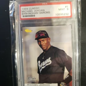 1994 Classic Michael Jordan Birmingham Barons 1 PSA 9