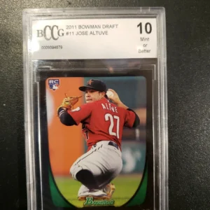 Jose Altuve 2011 Bowman Draft #11 ROOKIE CARD Graded BCCG 10 GEM MINT MVP