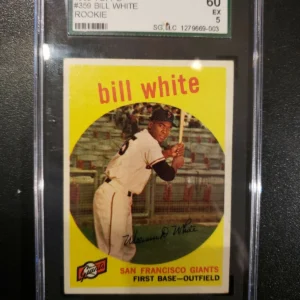 1959 Topps #359 Giants Bill White - SGC 60. Ex.