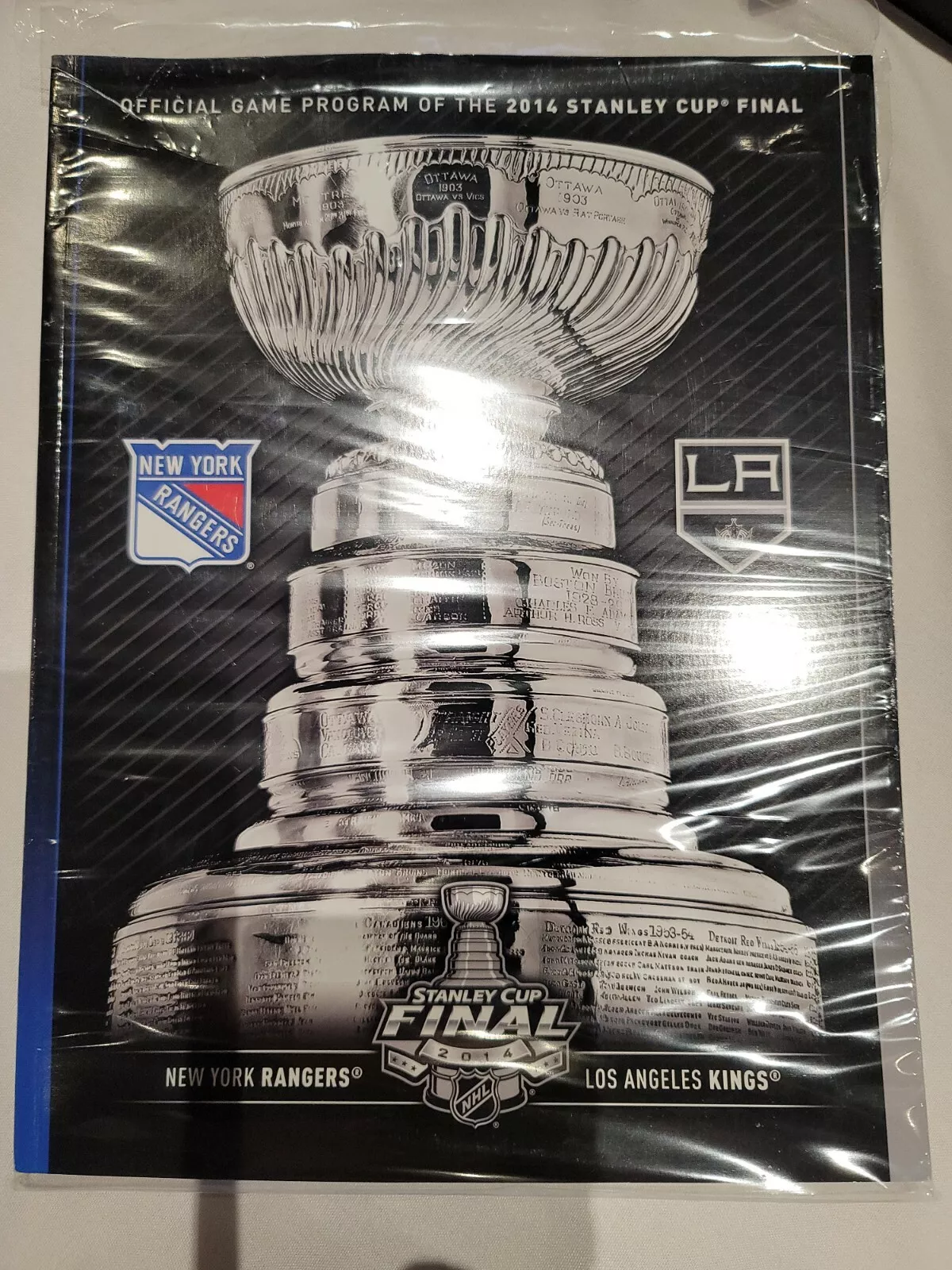 2014 STANLEY CUP FINAL PROGRAM LOS ANGELES KINGS NEW YORK RANGERS NHL CHAMPIONS