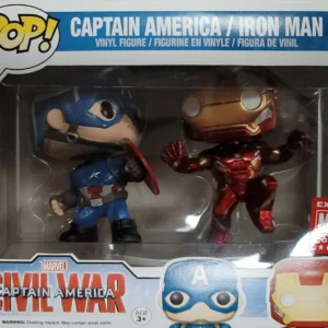 Funko Pop! Marvel Civil War (2 Pack) CAPTAIN AMERICA / IRON MAN Vinyl Figures