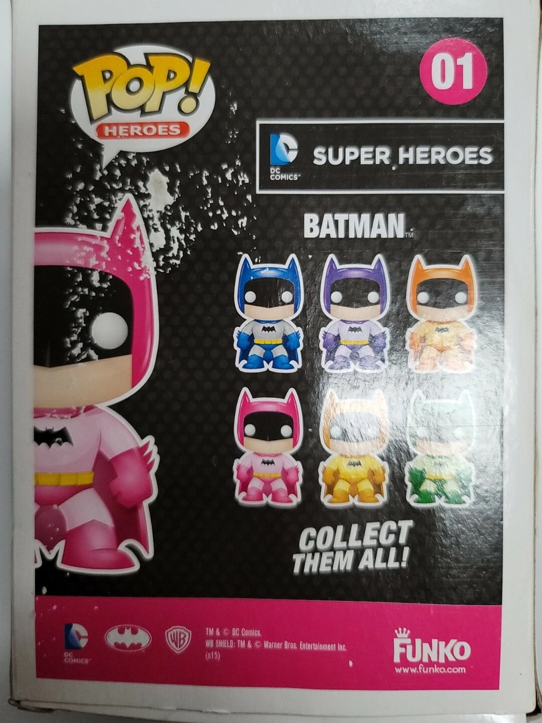 DC Super Heroes Pink Batman Pop Vinyl Figure # 01 Entertainment Earth Exclusive - Image 4