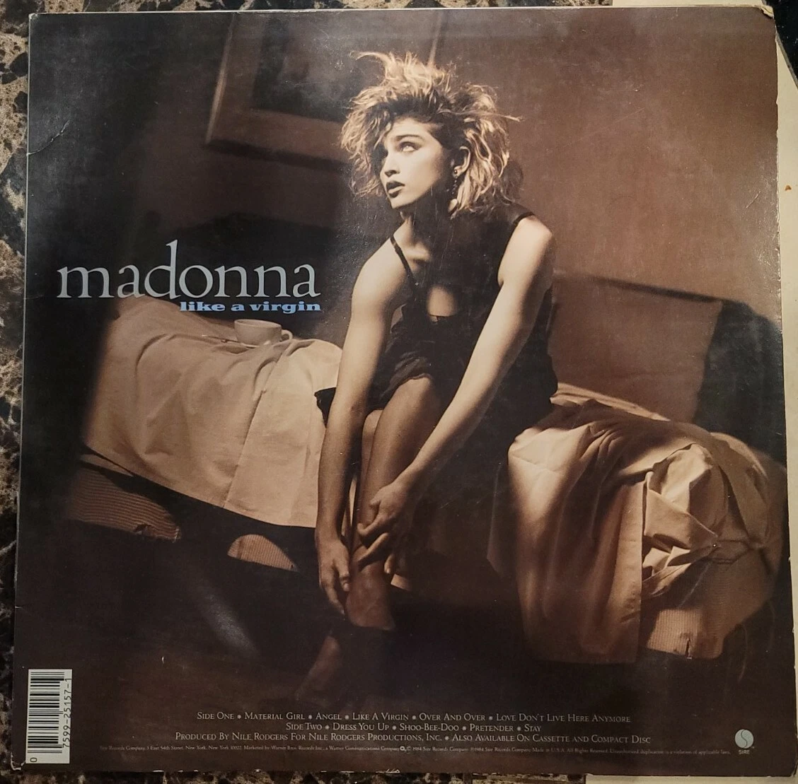 MADONA LIKE A VIRGIN Vinyl LP 1st Press,Sire 25157-1 With Lyrics 1984 - Image 2