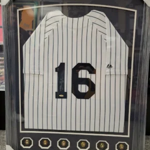 Whitey Ford HOF 74 Signed Authentic New York Yankees Jersey with 6 Replica rings