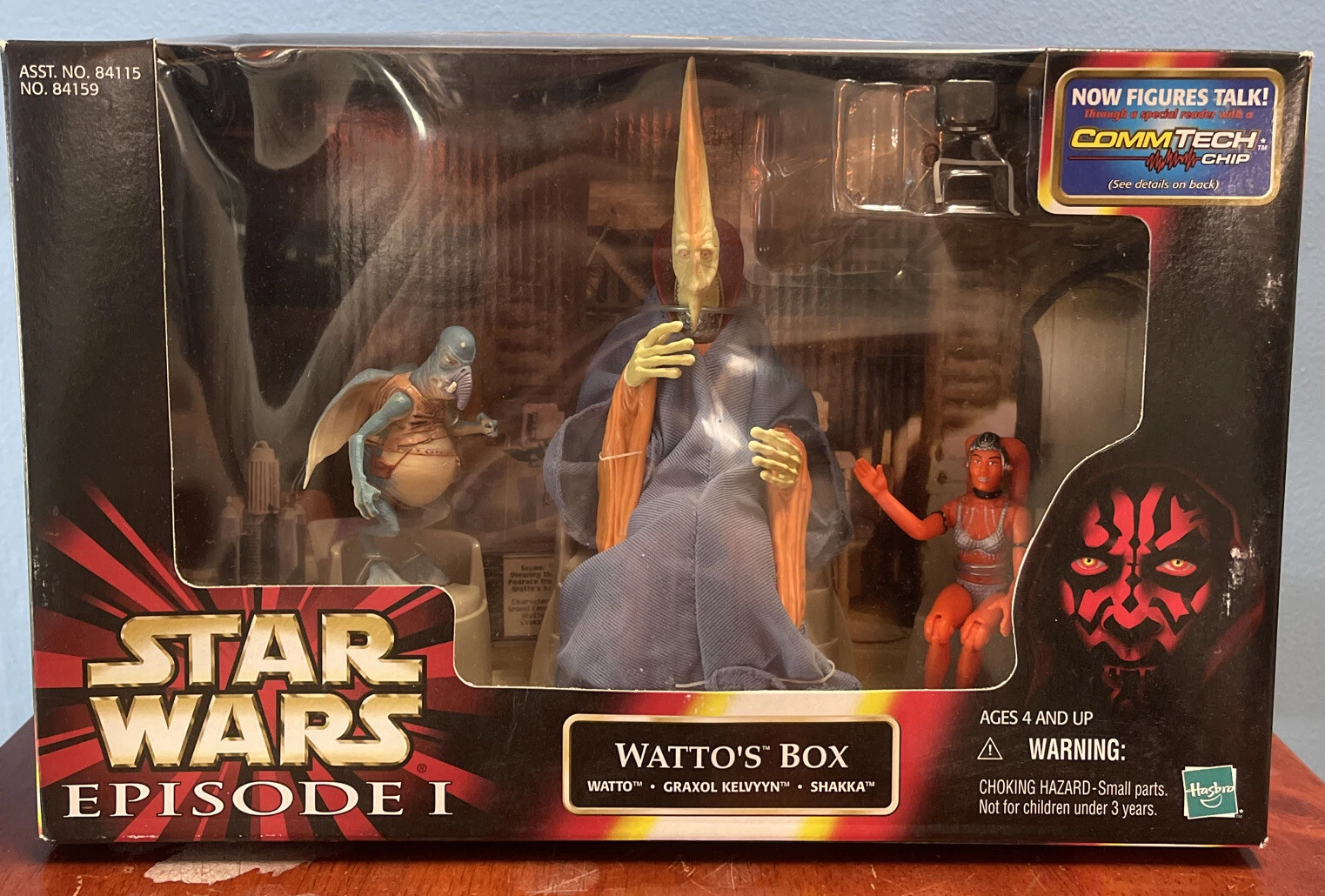 Star Wars Episode I Watto’s Box Figure Set With Commtech Chip 1999 NISB