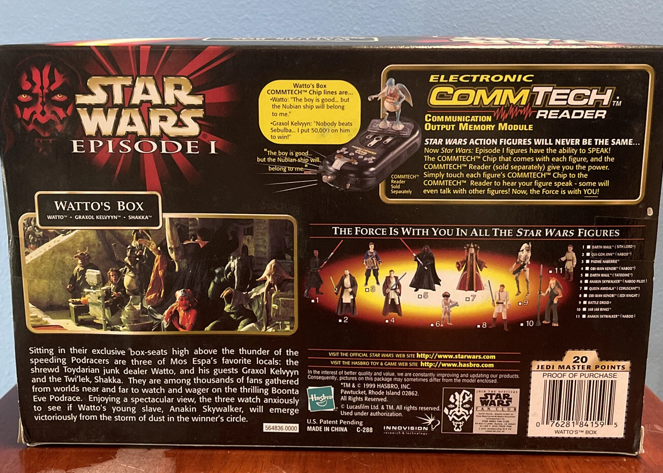Star Wars Episode I Watto’s Box Figure Set With Commtech Chip 1999 NISB - Image 3
